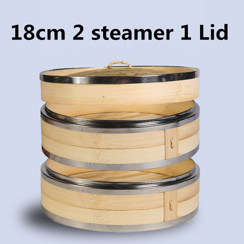 Steamed bamboo steamer