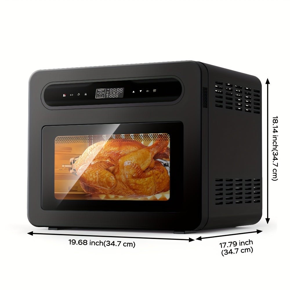 1pc, Geek Chef 26QT Air Fryer Toaster Oven, Steam Countertop Oven, Fit 12" Pizza, 6 Slices Toast, Large Capacity, Rotisserie And Dehydrator, Pizza - 360 Fryers