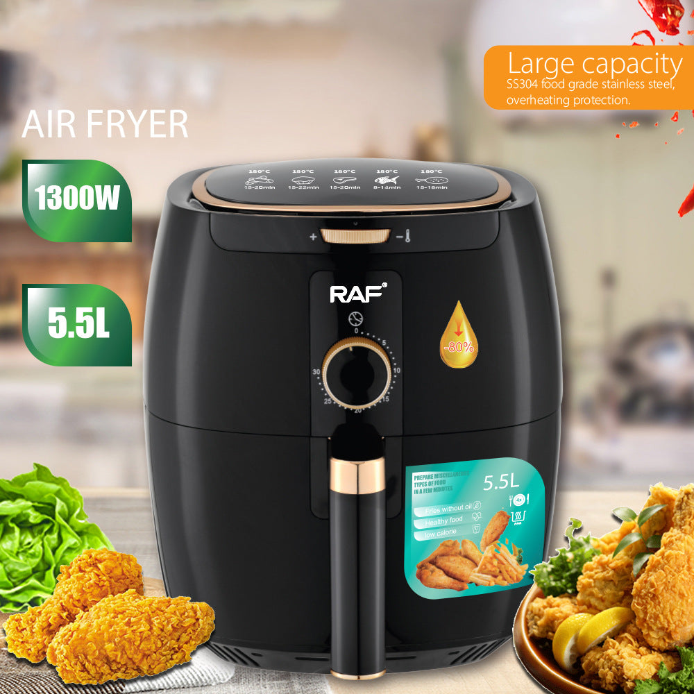 Smart Touch Screen Large Capacity French Fries Machine Air Fryer