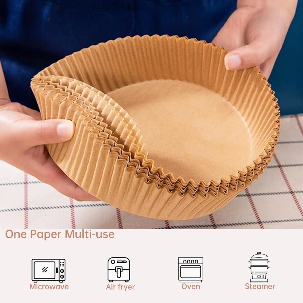 Air Fryer Liners , 100 Pcs Disposable Paper Liner For Roasting Microwave - 360 Fryers