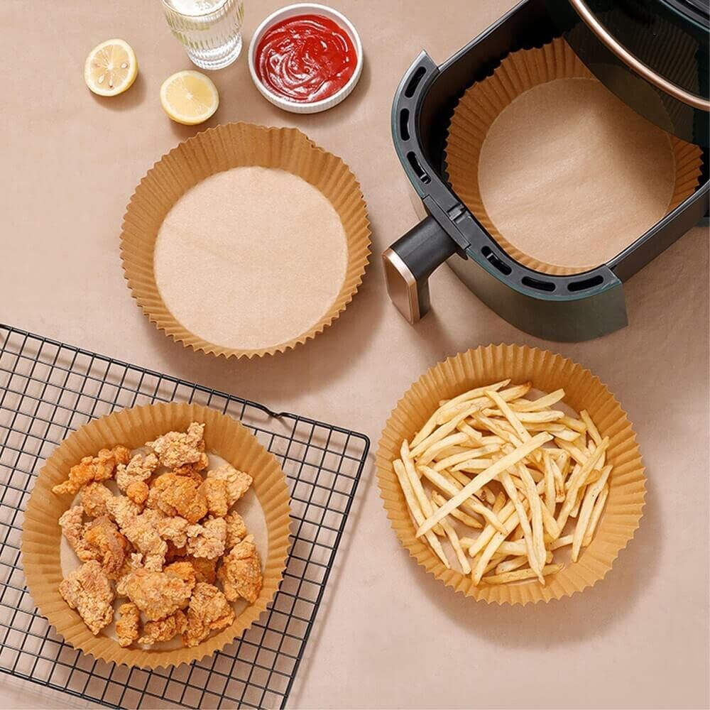 Air Fryer Liners , 100 Pcs Disposable Paper Liner For Roasting Microwave - 360 Fryers