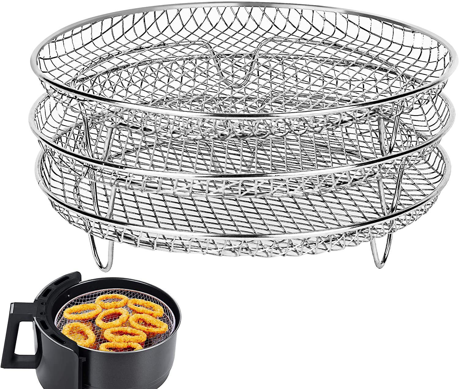 Airfryer Air Fryer Accessories Three Layer Round - 360 Fryers