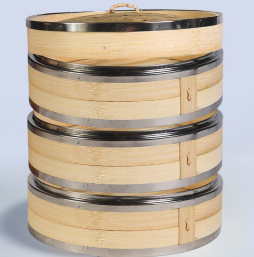 Steamed bamboo steamer