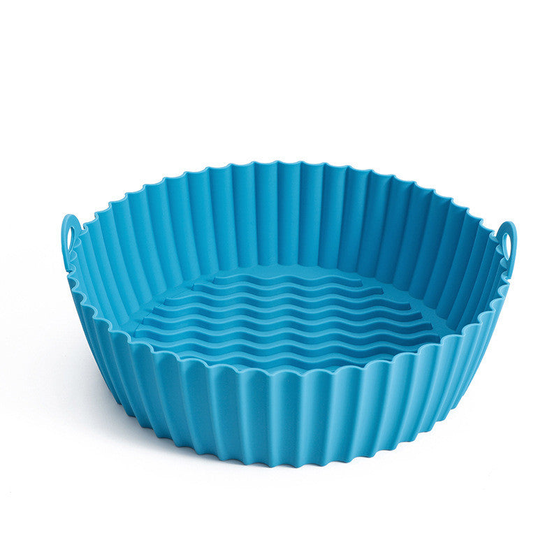 Silicone Basket Pot Tray Airfryer Liner For Air Fryer Reusable Container Accessories Pan Baking Mold Canister Shape Protector