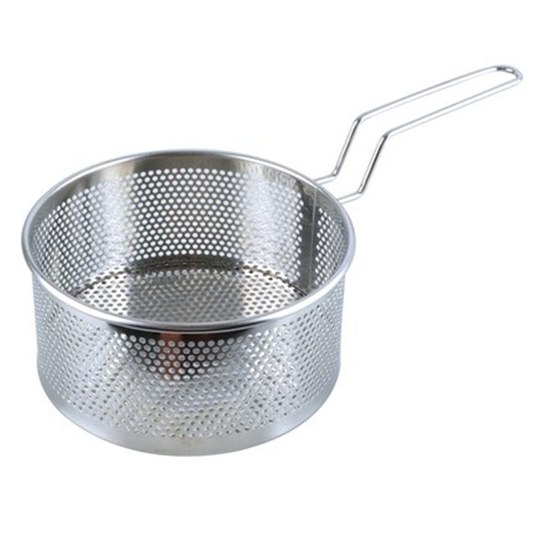 Stainless Steel Fryer Frying Basket Punching Colander Strainer Spoon