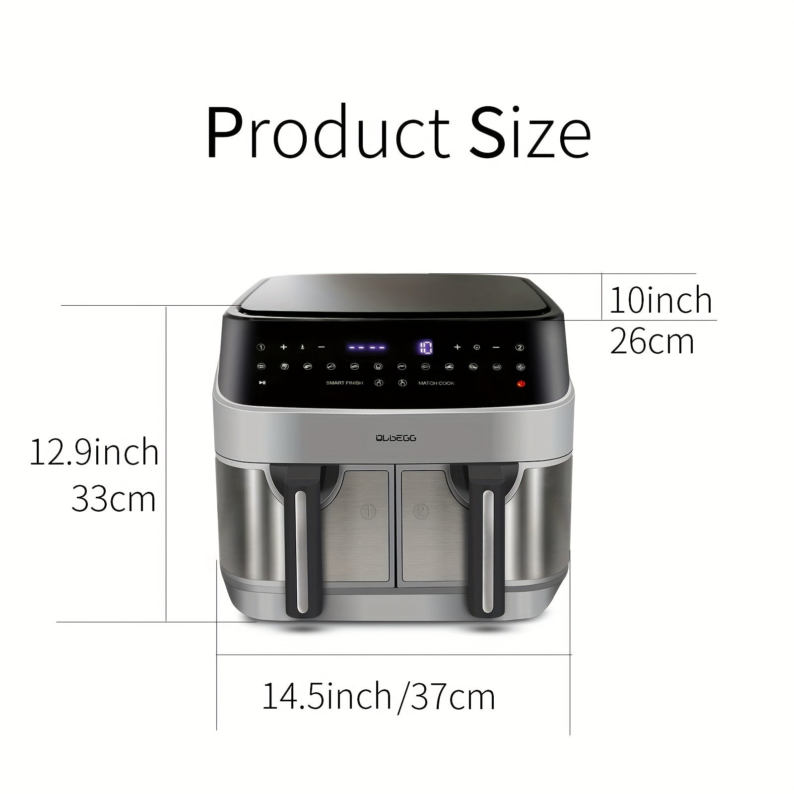 Dual Pot Touch Screen Air Fryer