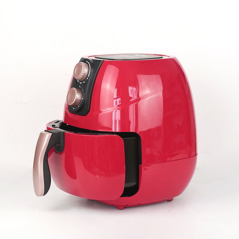 European Standard Plug Smart Air Fryer Black Red - 360 Fryers