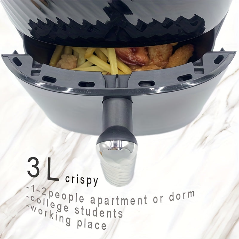 MORE TASTE Mini Air Fryer 2.7QT/101.44oz Small Size Compact For 1-2 People Vortex Air Fry, Broil, Bake, Roasts, Reheats, Dehydrates For Quick Easy Meals, 1500W